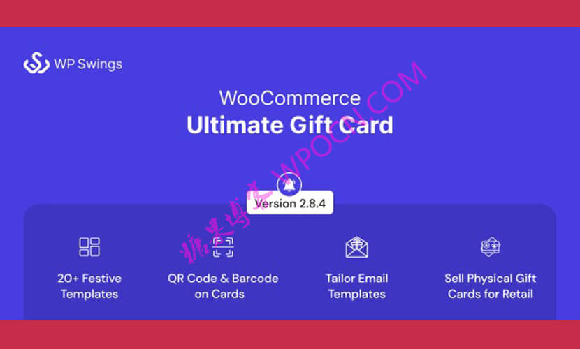 WooCommerce Ultimate Gift Card – 终极礼品卡券插件(已汉化)-糖果博客