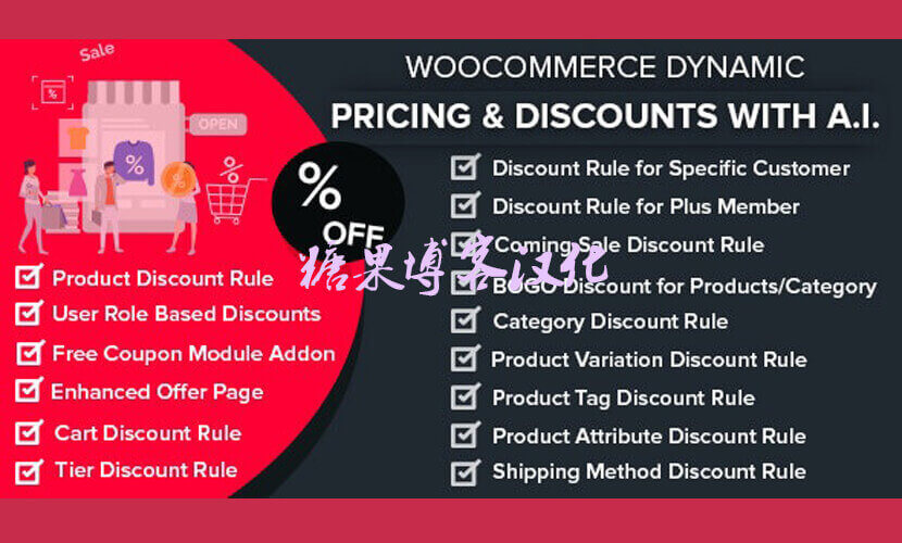 WooCommerce Dynamic Pricing & Discounts with AI – 动态定价和折扣(已汉化)-糖果博客