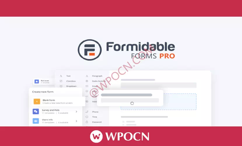 Formidable Forms Pro英文版插件 – 表单构建插件-糖果博客