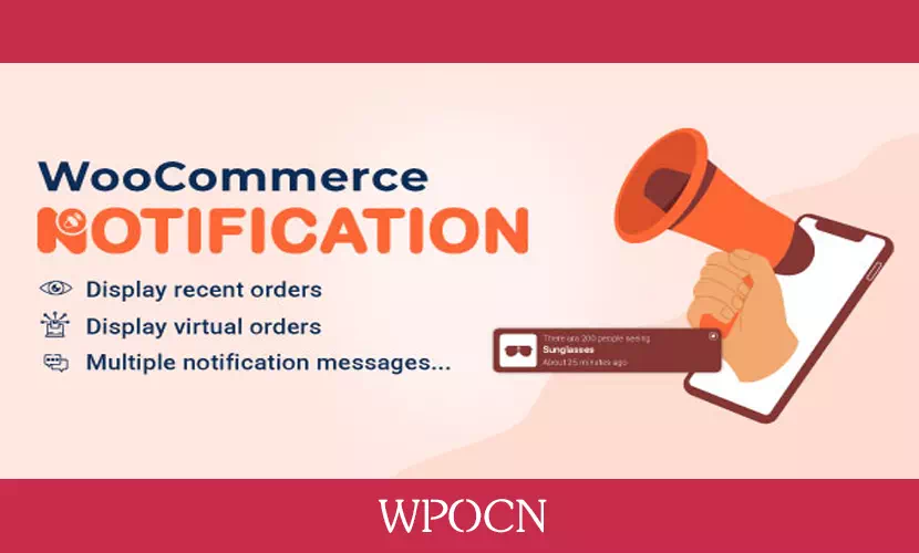WooCommerce Notification英文版插件 - 最近销售订单通知弹窗插件-糖果博客