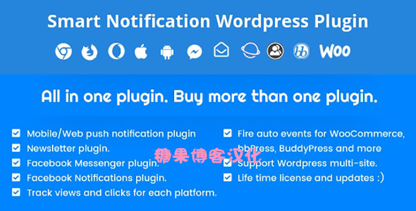 Smart Notification WordPress Plugin – 智能通知WordPress插件(已汉化)-糖果博客