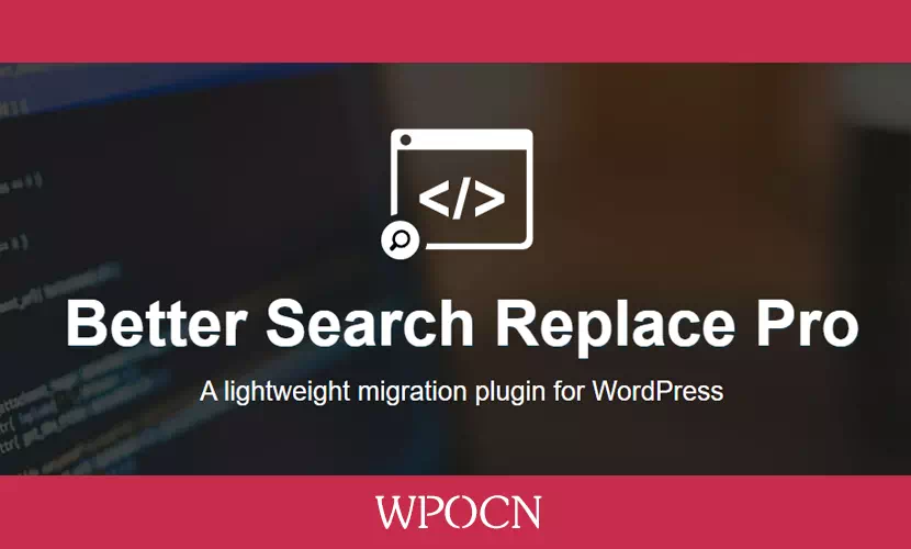 Better Search Replace Pro英文版插件 – 数据库内容搜索替换插件-糖果博客