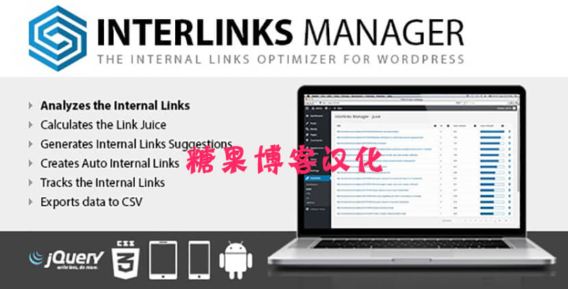 Interlinks Manager -内部链接插件汉化版-糖果博客