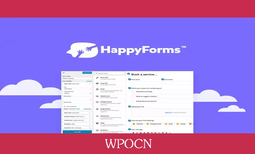 Happyforms Pro英文版插件 – 表单构建插件-糖果博客