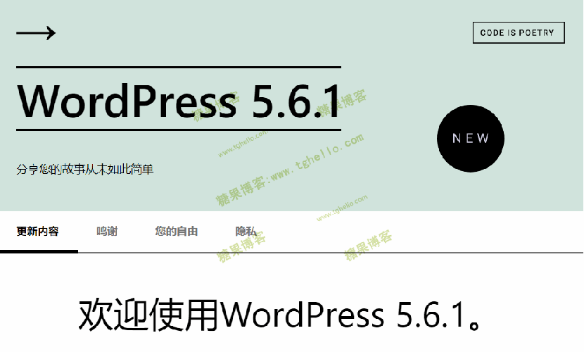 WordPress 5.6.1 维护版本发布-糖果博客