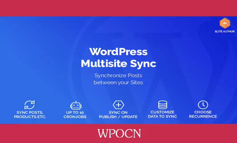 WordPress Multisite Sync英文版插件 – 多站点同步插件-糖果博客