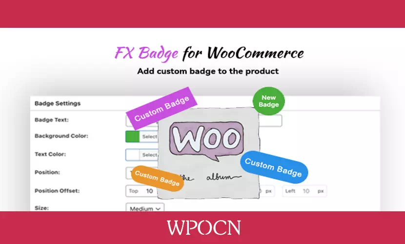 FX Badge英文版插件 – 产品自定义徽章管理-糖果博客