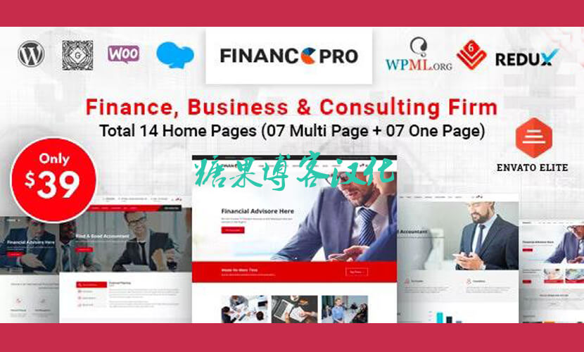 Finance Pro英文版主题 – 商业和咨询WordPress主题