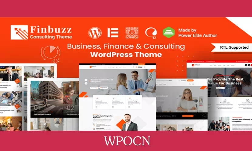 Finbuzz英文版主题 – 企业业务WordPress主题-糖果博客