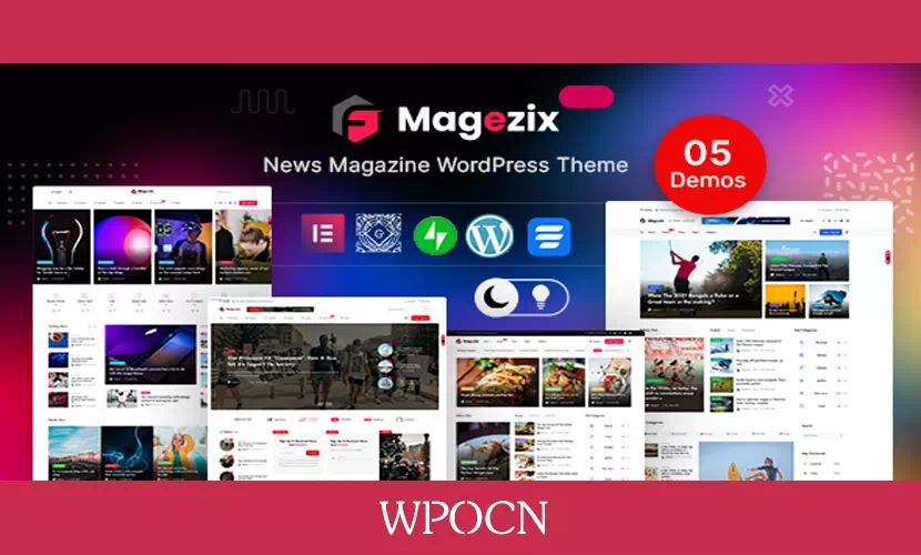 Magezix英文版主题 – 报纸和杂志WordPress主题-糖果博客