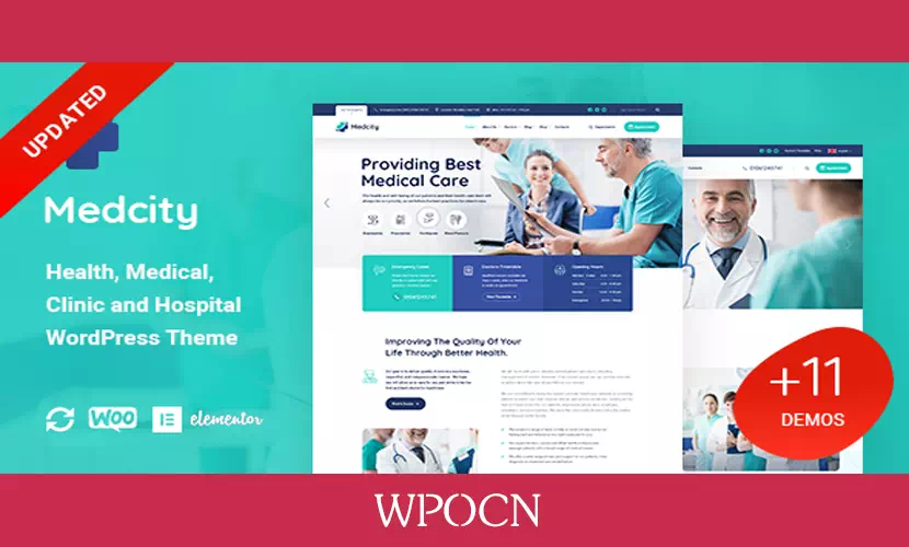 Medcity英文版主题 – 健康与医疗WordPress主题-糖果博客