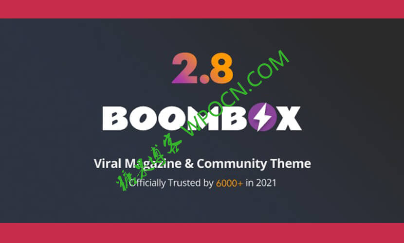 BoomBox英文版主题 - 杂志博客WordPress主题