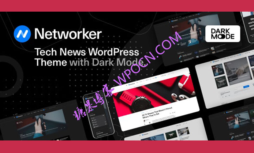 Networker英文版主题 - 科技新闻WordPress 主题-糖果博客