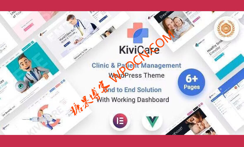 KiviCare英文版主题 – 医疗诊所和患者管理WordPress主题-糖果博客