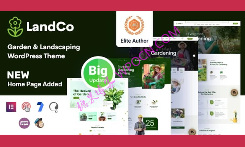 Landco英文版主题 - 花园和园林绿化WordPress主题-糖果博客