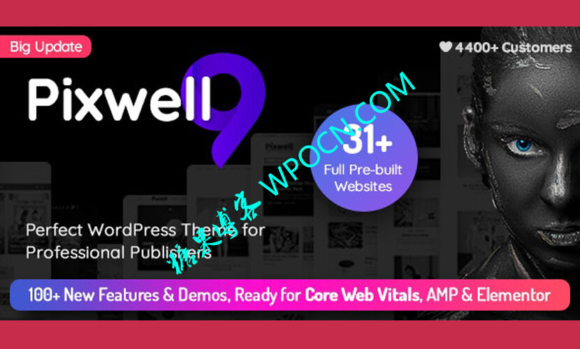 Pixwell英文版主题 - 现代杂志WordPress主题-糖果博客