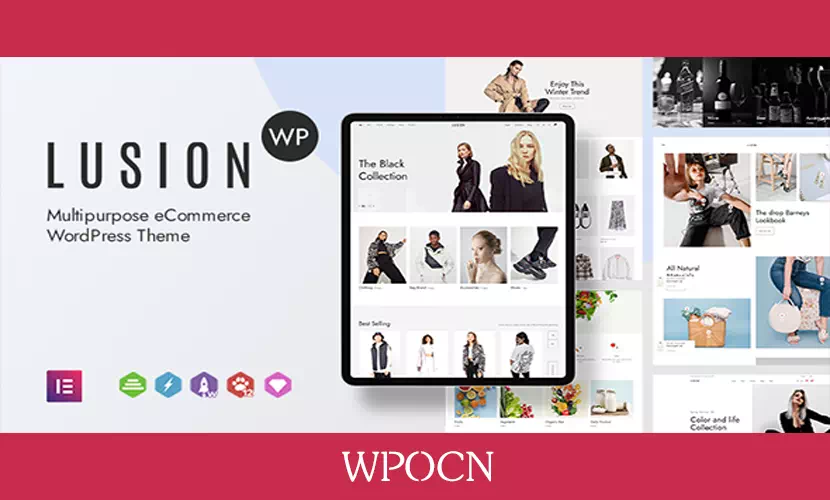 Lusion英文版主题 – 多用途电子商务WordPress主题-糖果博客