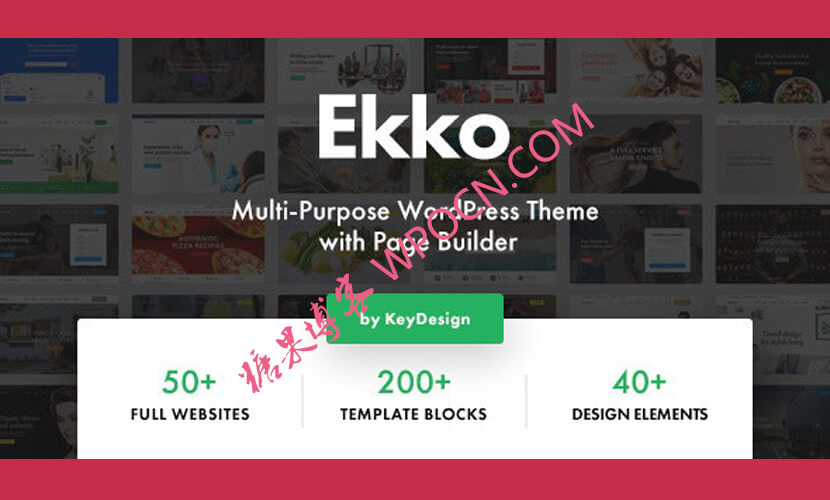 Ekko英文版主题 - 多用途WordPress主题-糖果博客