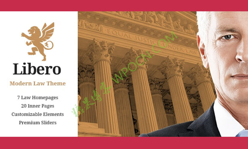 Libero英文版主题 - 律师和律师事务所WordPress主题-糖果博客
