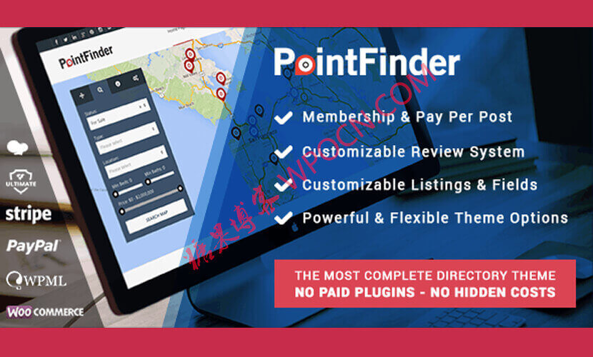 PointFinder英文版主题 – 目录和列表WordPress主题-糖果博客