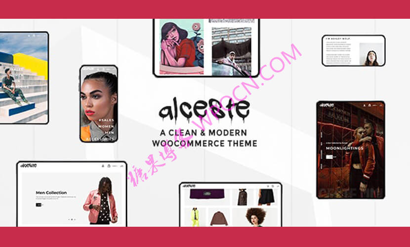 Alceste英文版主题 – 现代极简电子商务WordPress主题-糖果博客