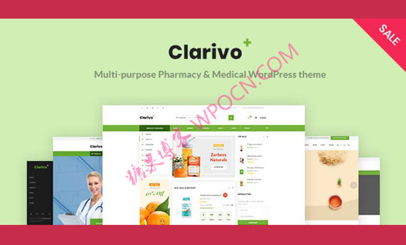Clarivo英文版主题 - 药房和医疗WordPress主题-糖果博客