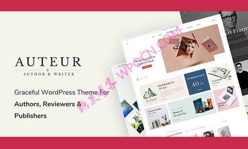 Auteur英文版主题 – 作者和出版商WordPress主题-糖果博客