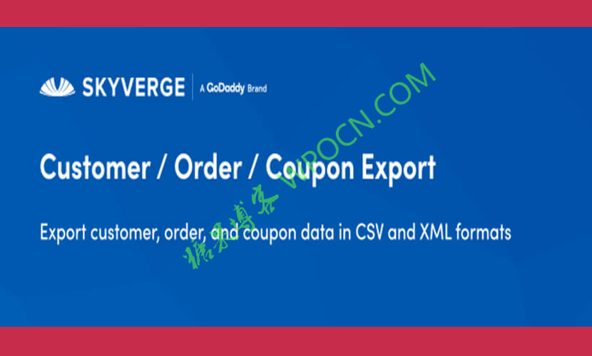 WooCommerce Customer/Order/Coupon Export英文版插件 – 客户/订单/优惠券导出插件-糖果博客