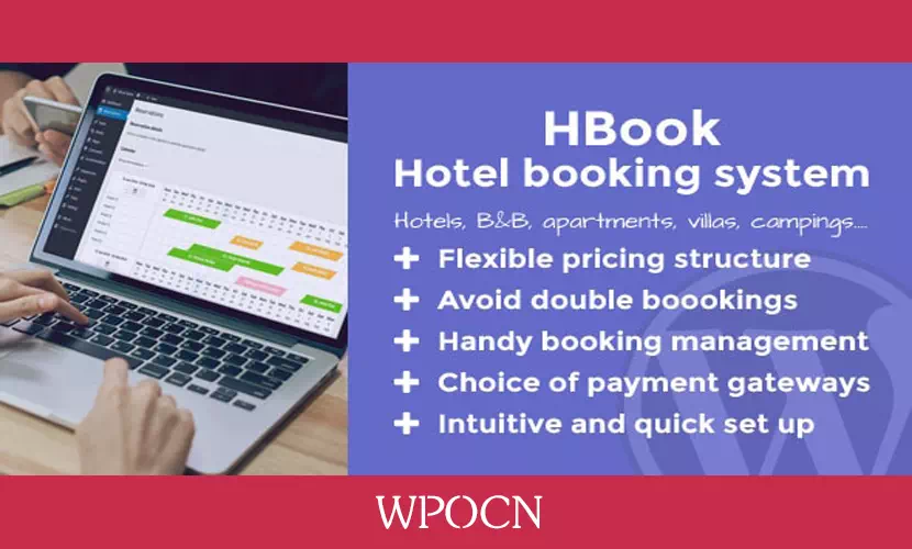 HBook 英文版插件 – 酒店预订系统插件-糖果博客