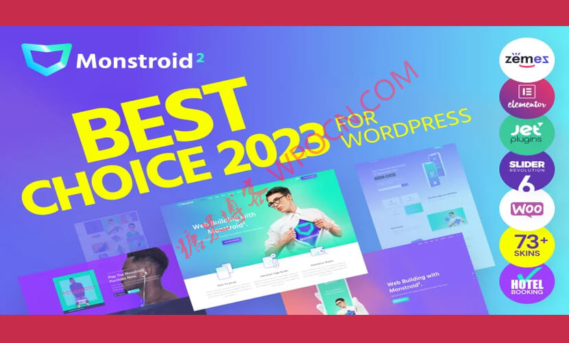 Monstroid2英文版主题 - 多用途模块化可视编辑WordPress主题-糖果博客